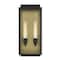 Designers Fountain Twilight 18 in 2Light Black Outdoor Wall Lantern with Clear Glass Shade D275M-8EW-BK - alternate 1